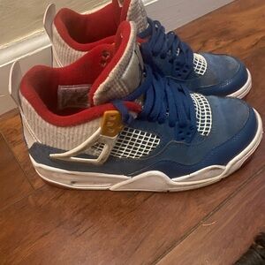 Kids Blue and Red Shoes